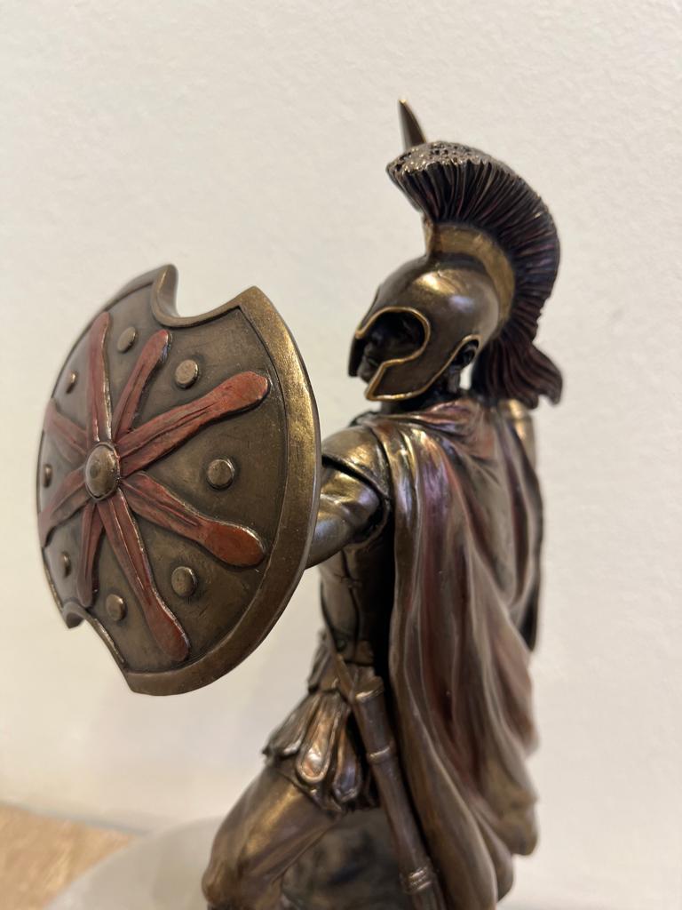 Greek Hero Achilles Holding Sword and Shield