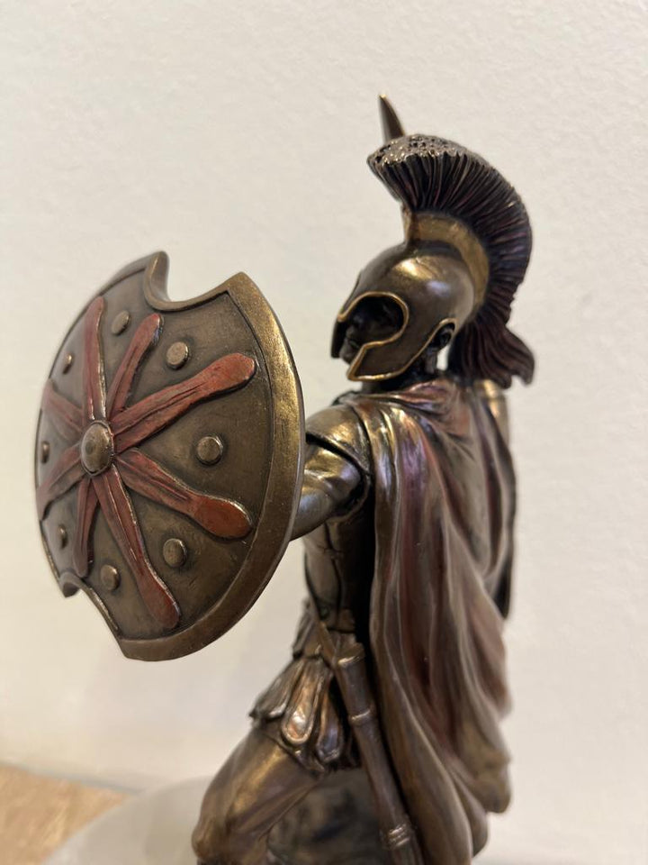 Greek Hero Achilles Holding Sword and Shield
