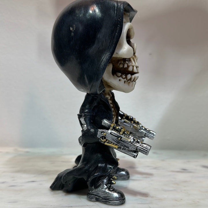 Mechanical Reaping Skeleton Figurine