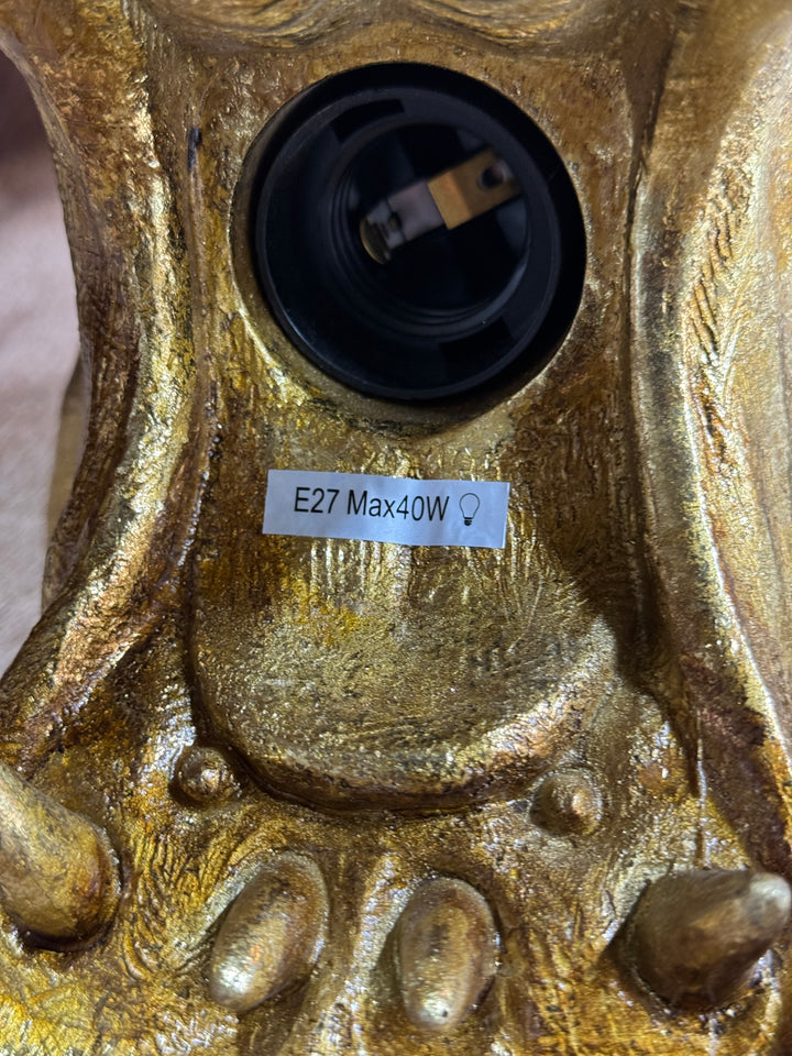 Gold Hippo Table Lamp