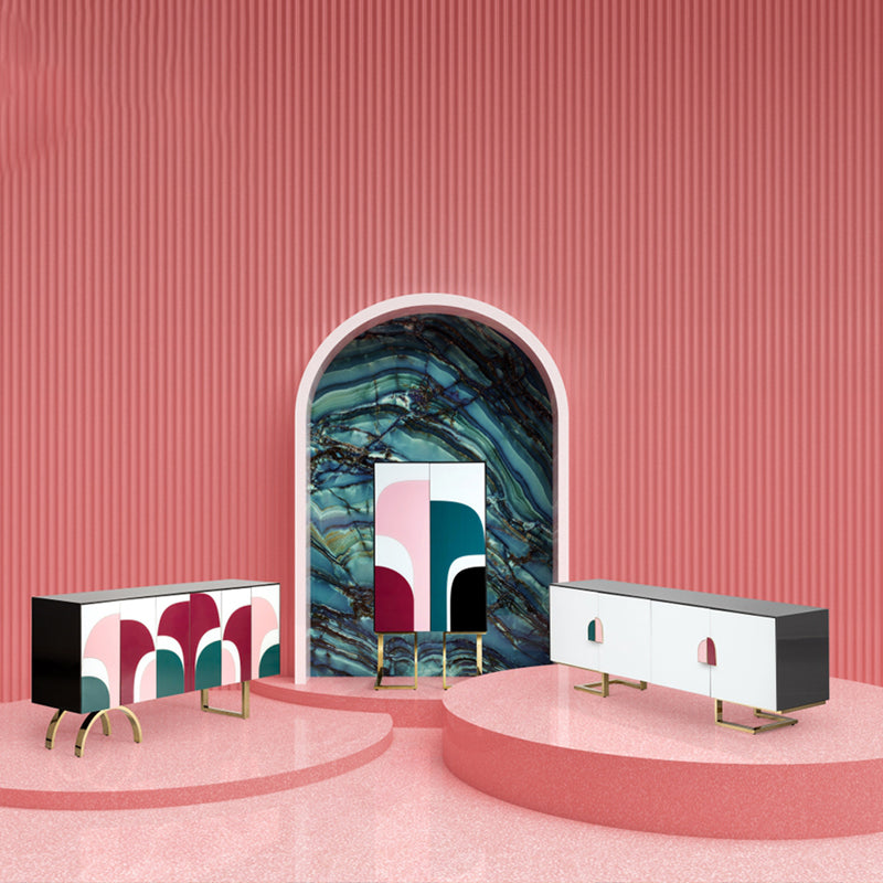 Art deco furniture, designer sideboard, European designer furniture, Modern Mid century furniture, bold pattern, bright colour furniture for living room 