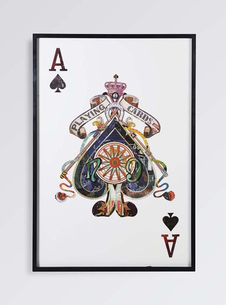 Ace Wall Art Oversized 3D playing cards wall art