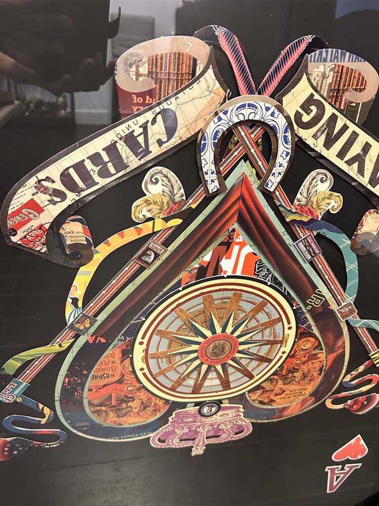 Ace of hearts and ace of club wall picture, King, Queen wall decorations.