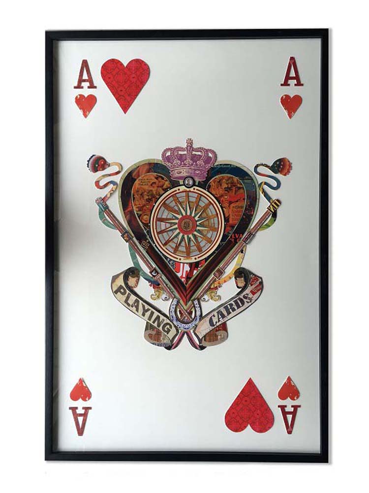 Ace of Hearts wall art Red heart