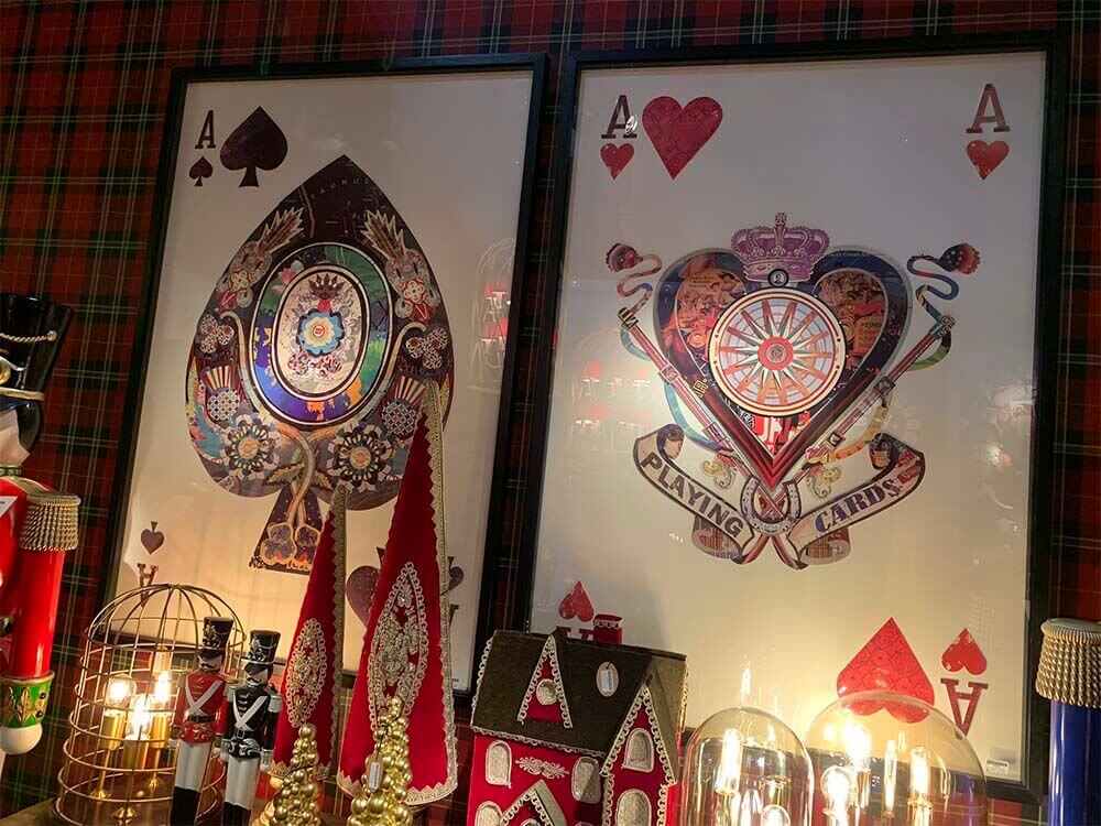 Ace of Hearts wall art Red