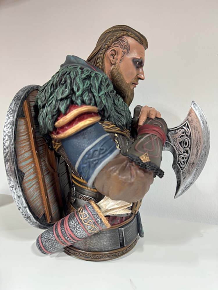 Assassin's Creed collectible giftware by The Dutch Hospital,  the Wolf-Kissed, was a Viking shieldmaiden and jarlskona from Norway 