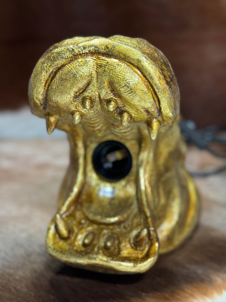Gold Hippo Table Lamp