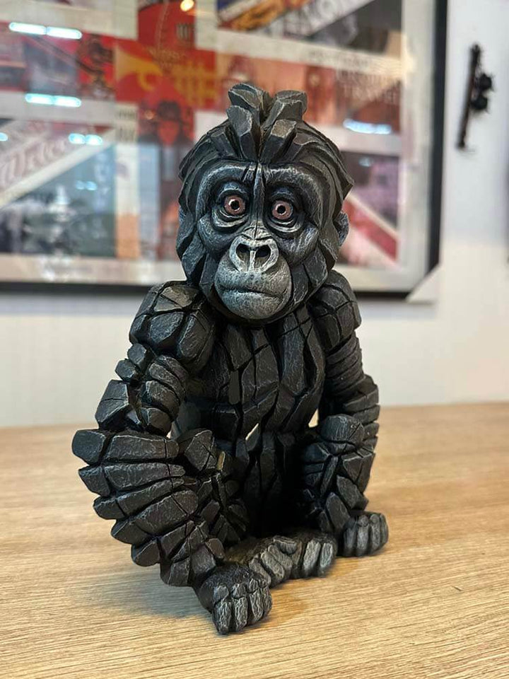 Baby Gorilla Figure by Edge Sculpture, Decorative Animal Figures
