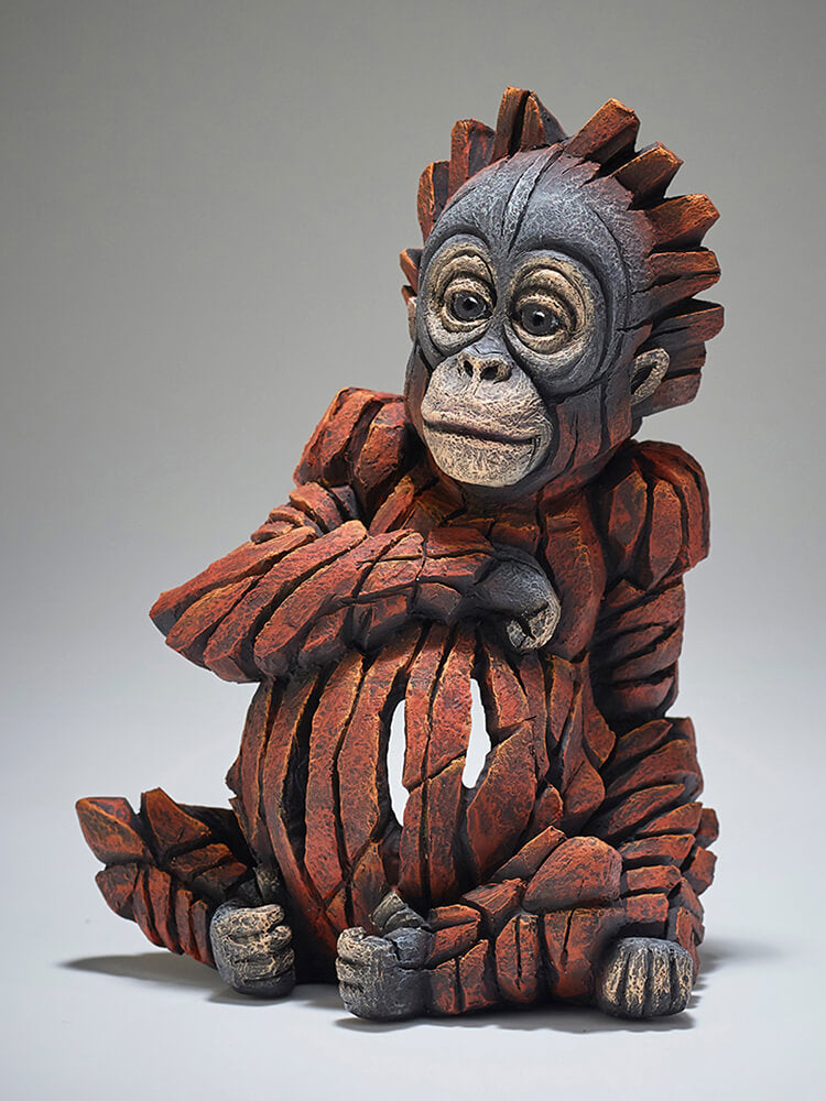 Orangutan statue for indoor and outdoor by Edge Sculpture Baby Orangutan