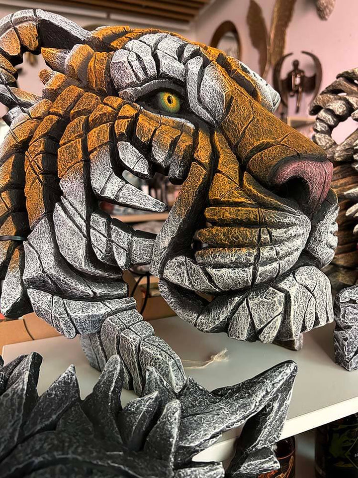 Large Bengali tiger statue