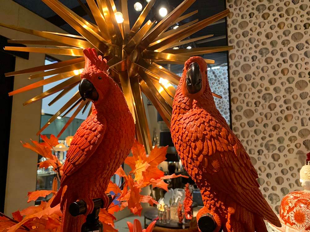 Large parrot ornaments 