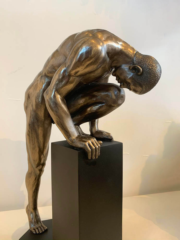 Body talk bronze man figurine 