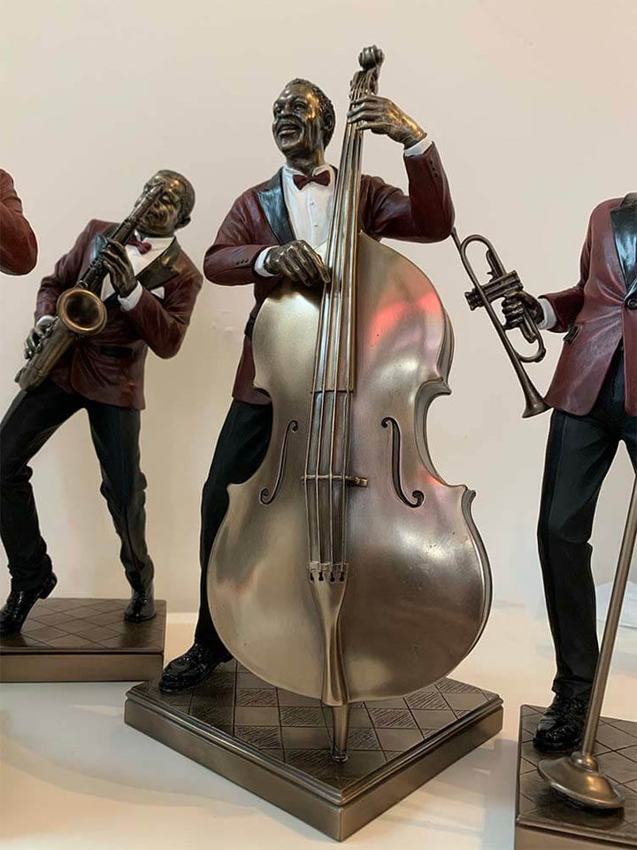 Decorative Figurines of Jazz Musicians, American Black Jazz Moment 