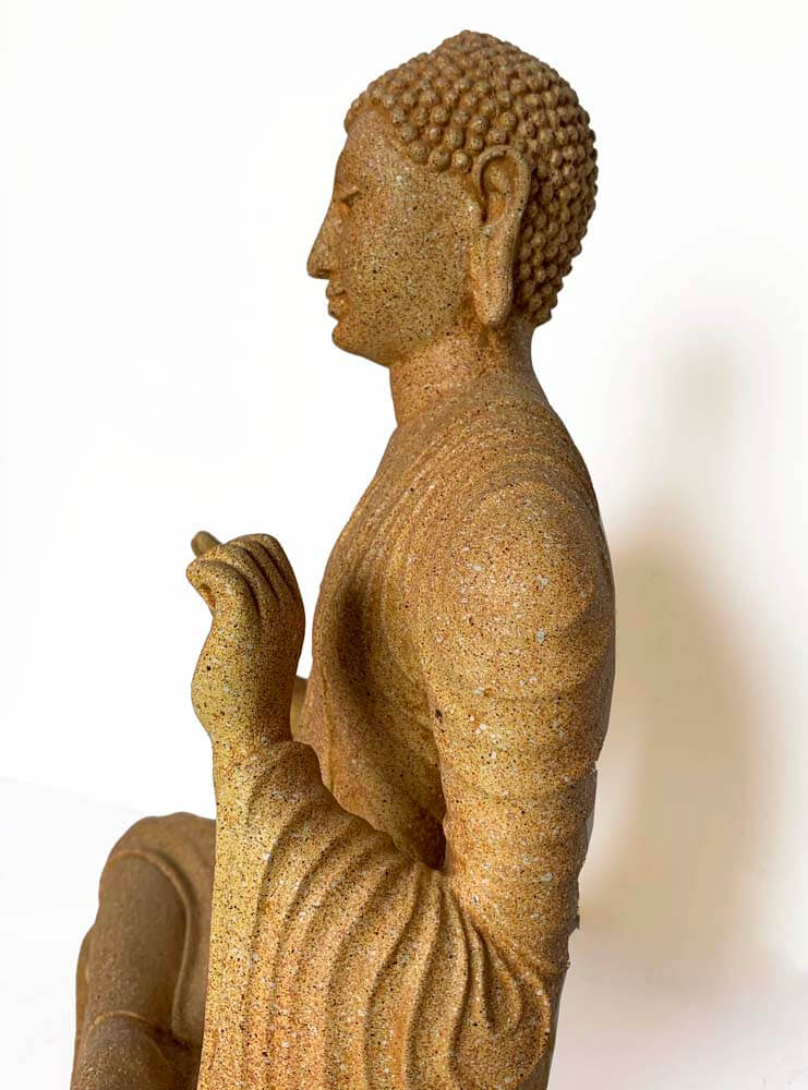 Handcrafted South Asian Buddha statue, Pankuliya Samadhi Buddha statue replica
