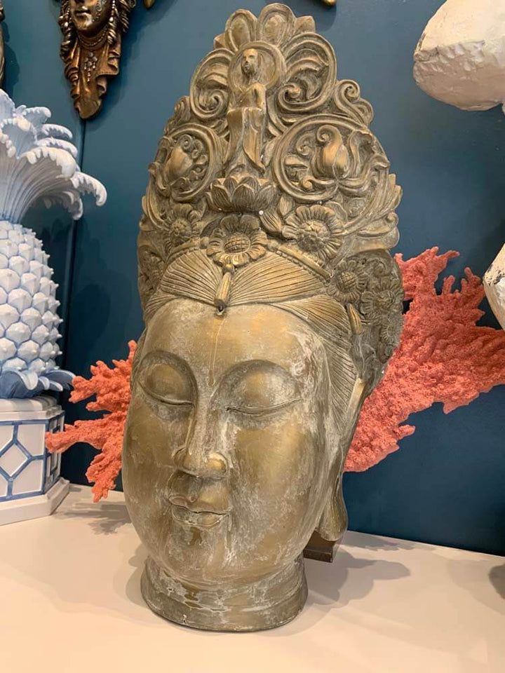 Statue of Hindu goddess Tara (head)