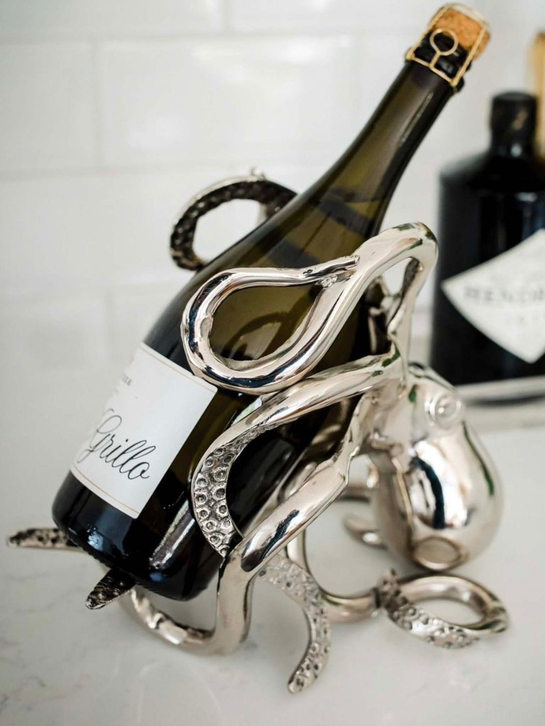 Octopus Wine Bottle Holder, culinary concepts