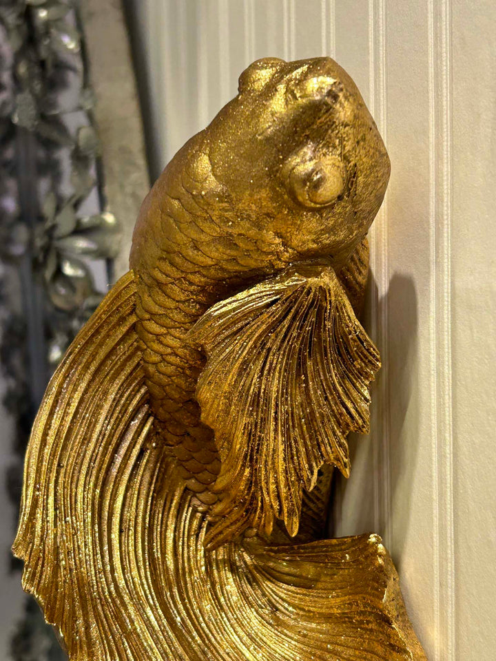 Golden Fish Deco, Goldfish, Japanese Koi Fish Gold,