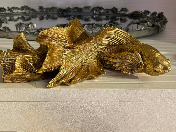 Golden Fish Deco, Goldfish, Japanese Koi Fish Gold,
