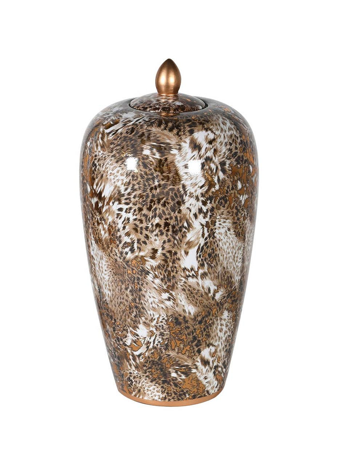 Animal pattern print vase