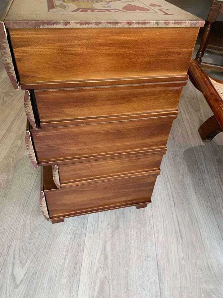 Wooden Cabinet, Wonky Chest of Drawers
