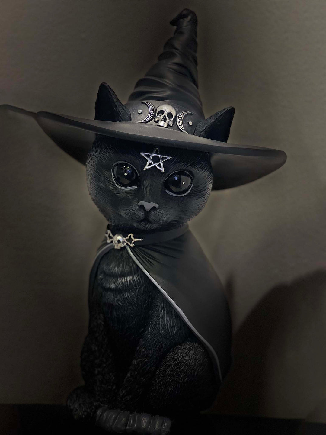 Scarily adorable  black  cat figurine, Nemesis Cats