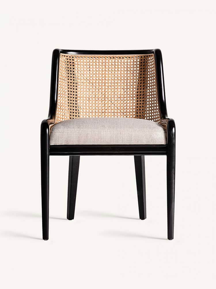 Colonial Style Rattan Chair, Designer dining chairs wood