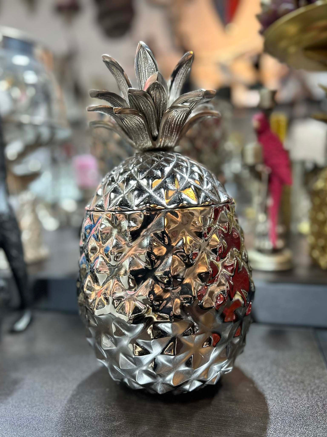Silver pineapple ice bucket