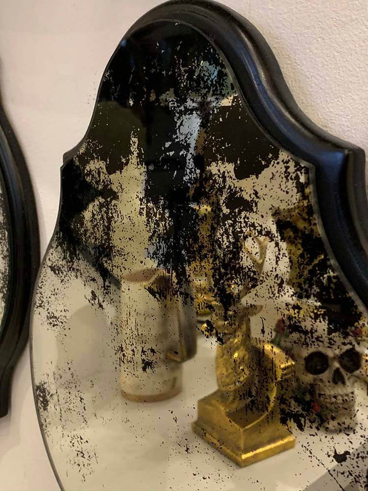 Antique distressed finish mirror 