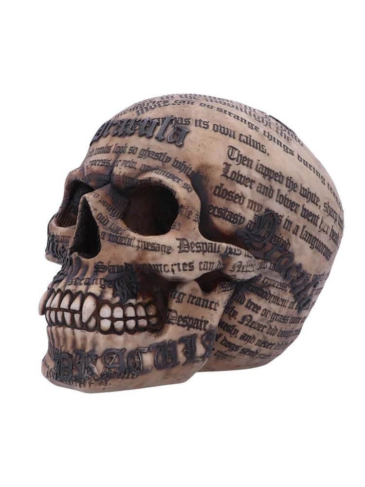 Dracula Quotes by Bram Stoker, Dracula a Vampire decorative skull