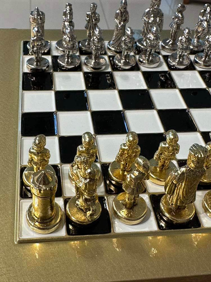  Ottoman vs Byzantine chess set Metal
