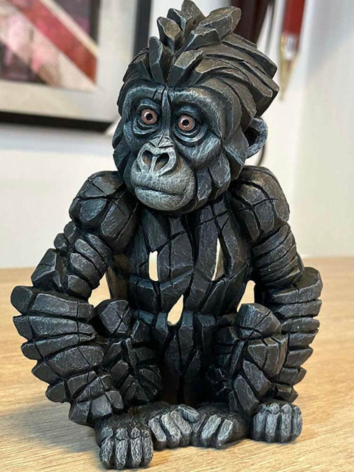 Baby Gorilla Figure by Edge Sculpture, Decorative Animal Figures