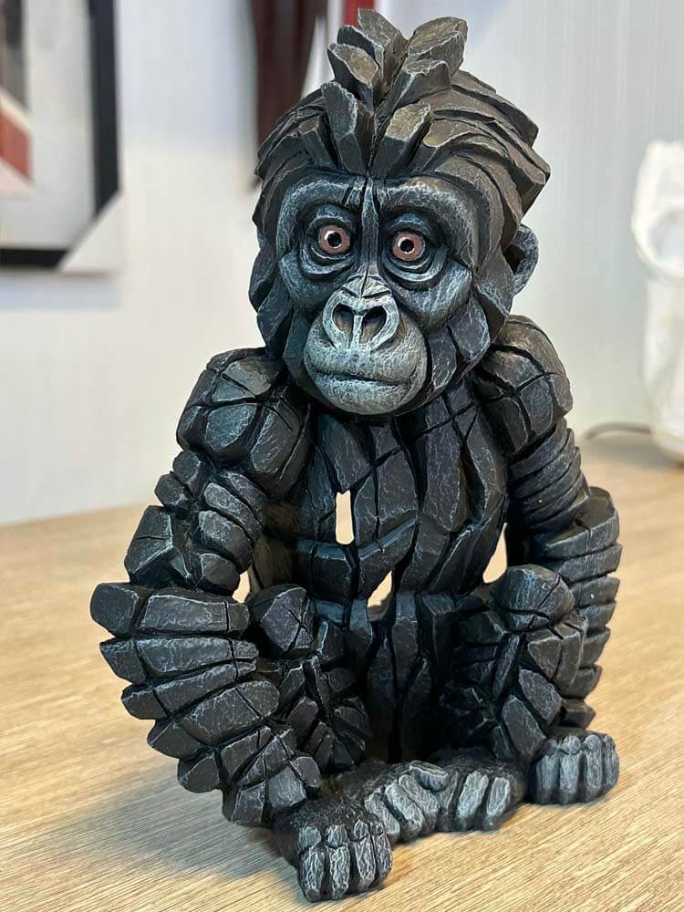 Baby Gorilla Figure by Edge Sculpture, Decorative Animal Figures
