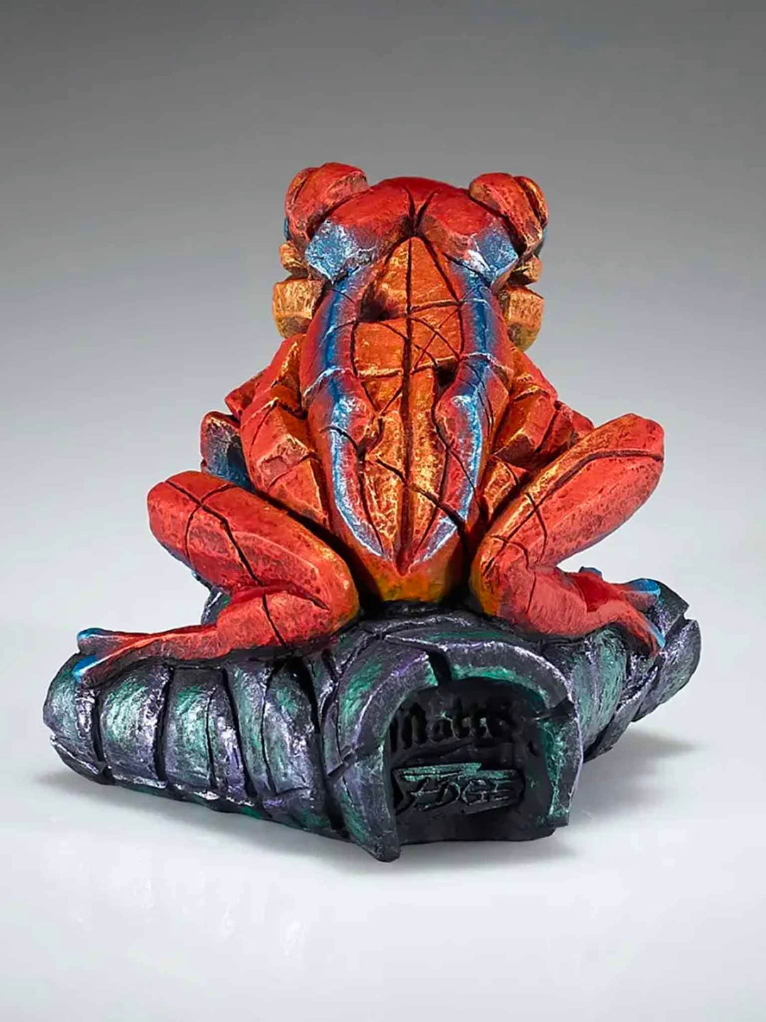 Limited Edition 150 Frog, Edge Sculpture African Tree Frog - Tropical Tangerine 