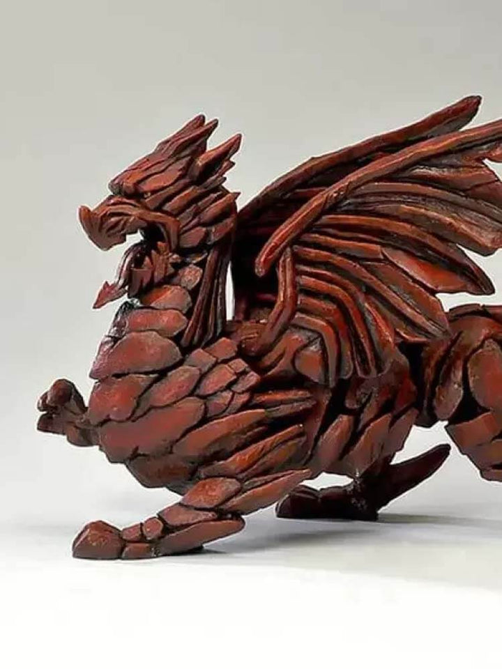 Edge Sculpture Dragon Figure, Red Dragons 