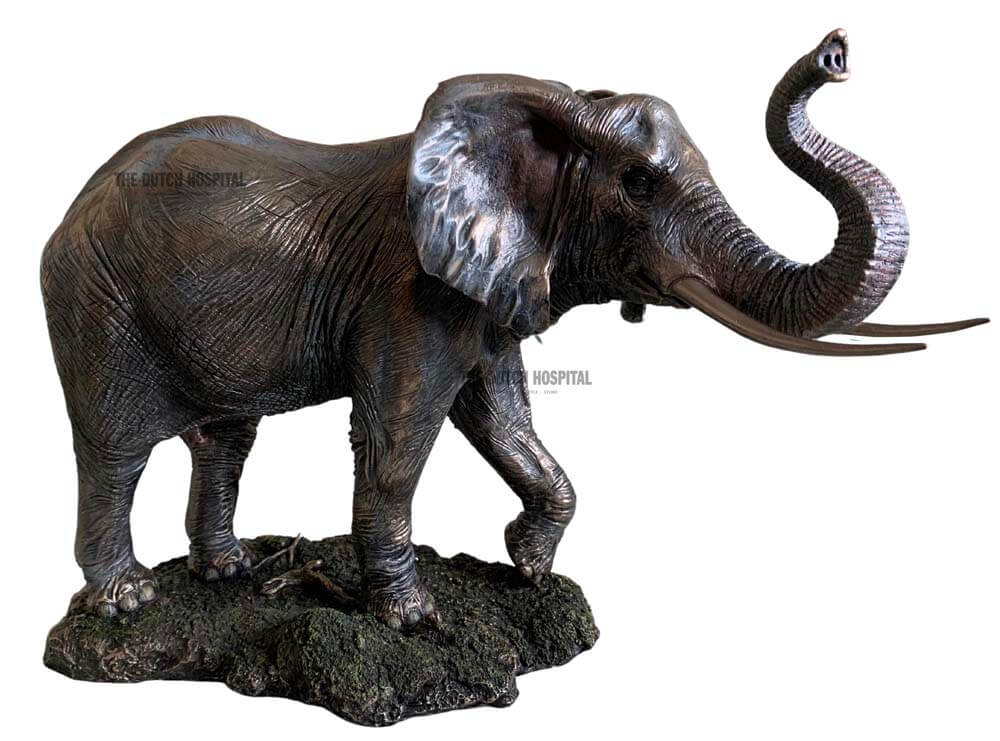 Bronze Plated Large Elephant Statue