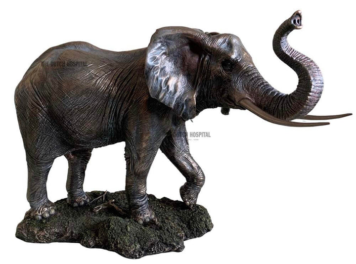 Bronze Plated Large Elephant Statue