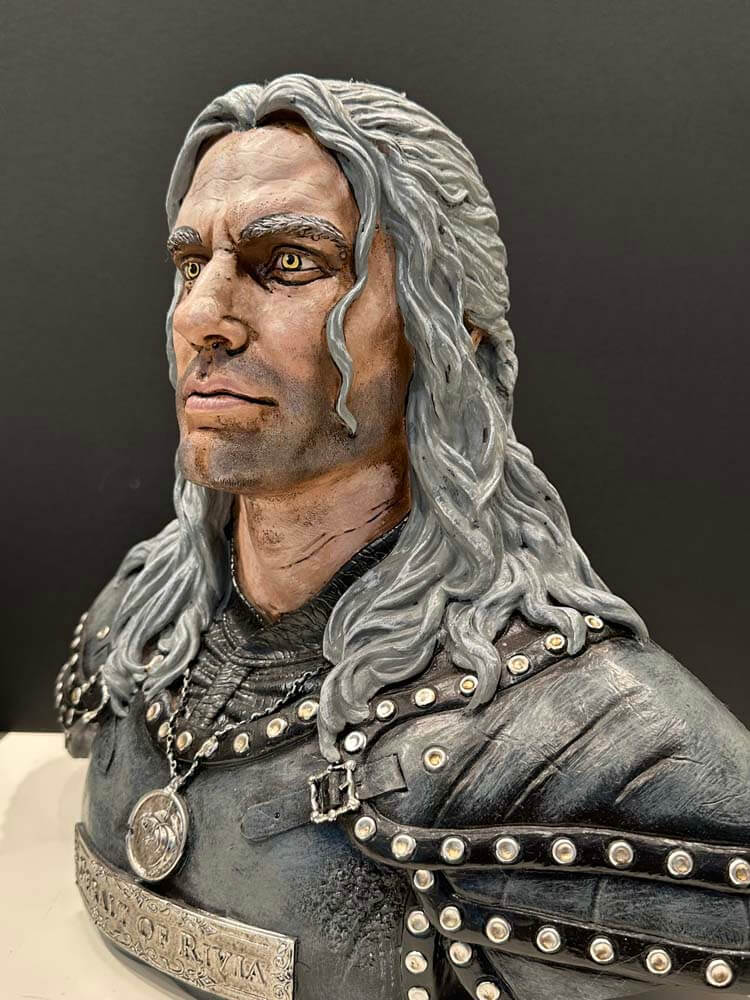 Witcher series, Witcher protagonist, officially licenced Statues and bust from The WITCHER 