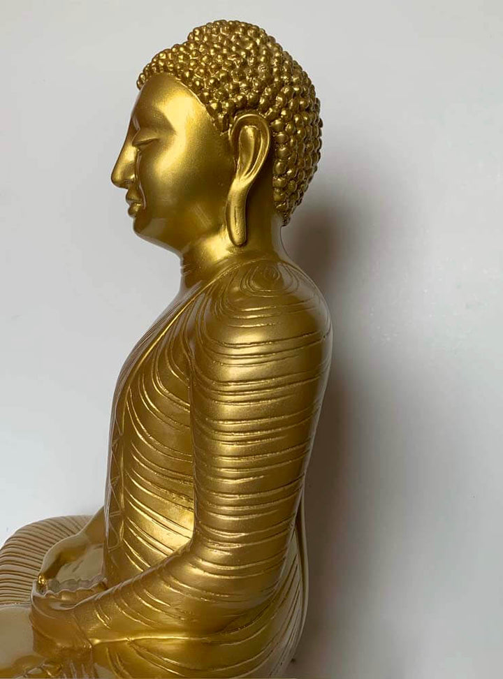 Golden Buddha Statue, Large Buddha Gold, 45cm