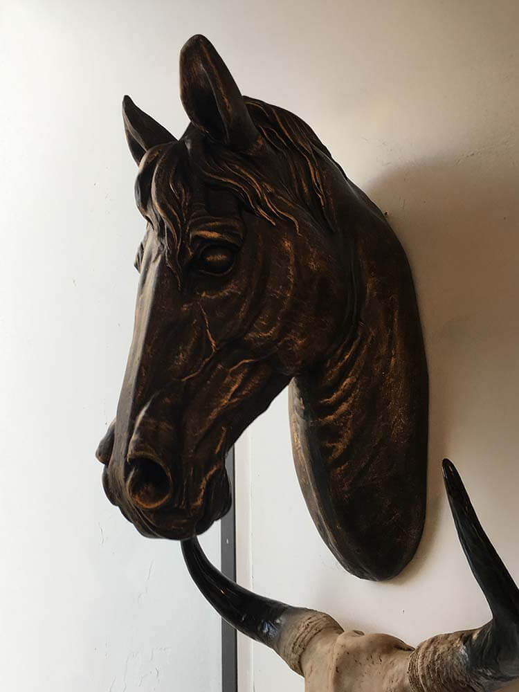 Horse head wall mount animal wall decor