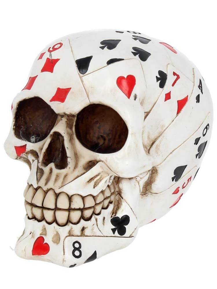 Ace of spade skull, wild west skull art