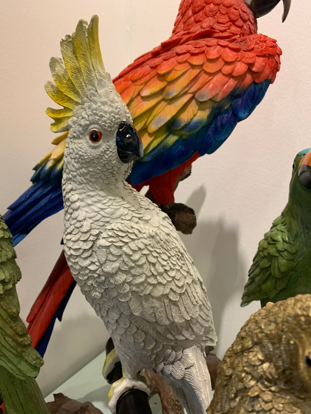 White Cockatoo on Perch, 55cm
