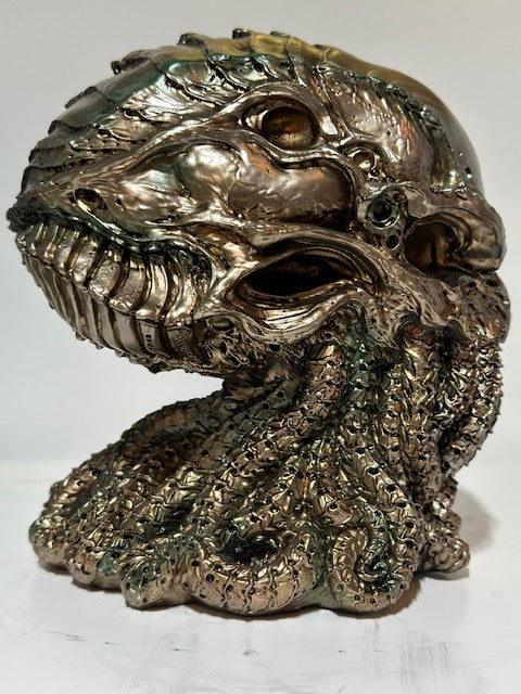 Bronze Cthulhu Skull