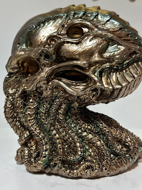 Bronze Cthulhu Skull