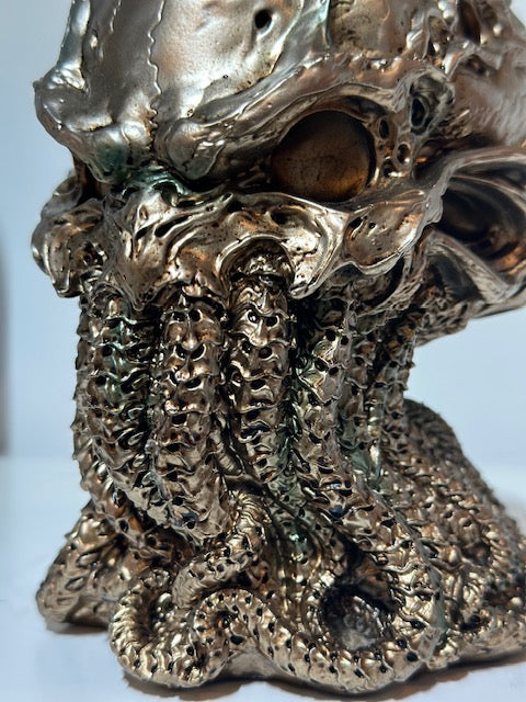 Bronze Cthulhu Skull