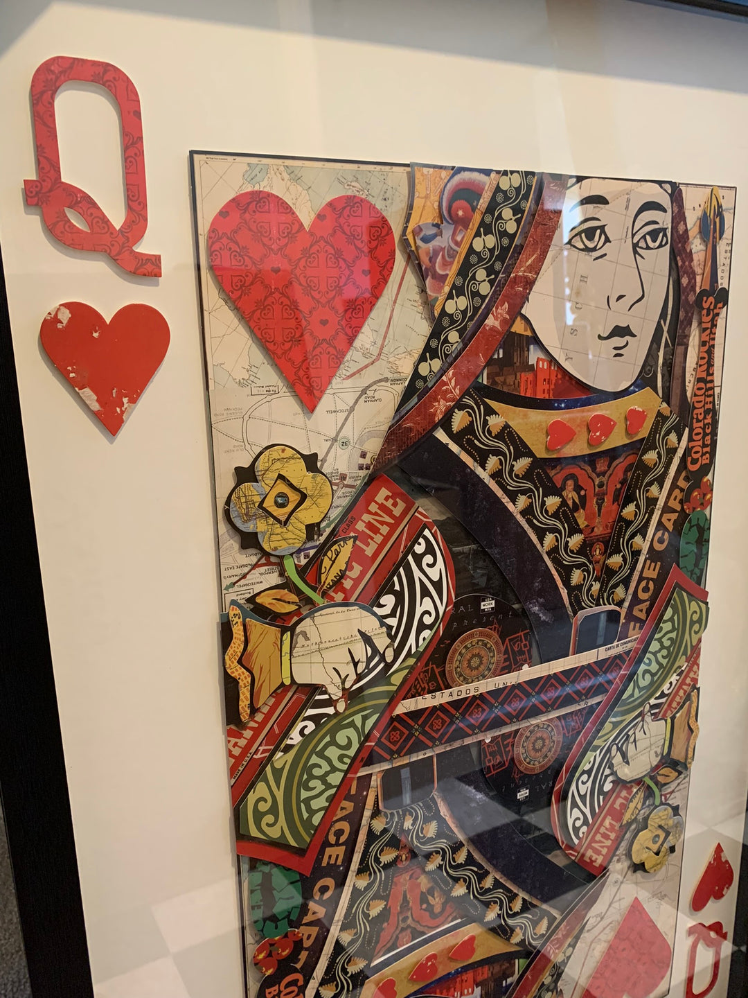 Queen of hearts limited edition wall picture