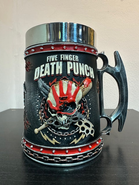 Five Finger Death Punch Tankard - Knuckle Duster Skull Mug