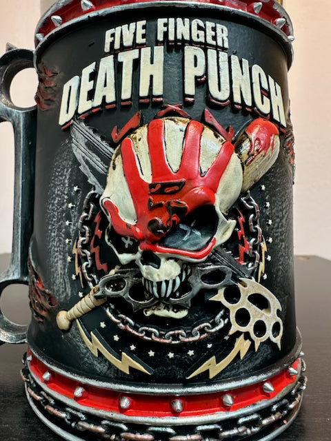 Five Finger Death Punch Tankard - Knuckle Duster Skull Mug