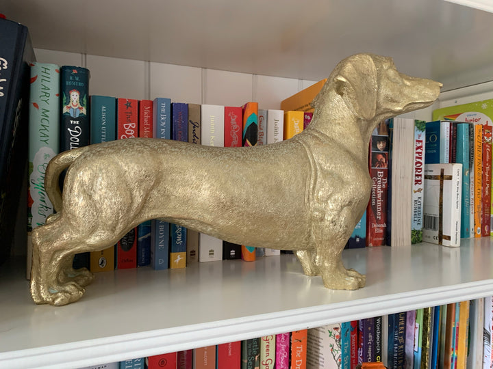 Dachshund dog statue  