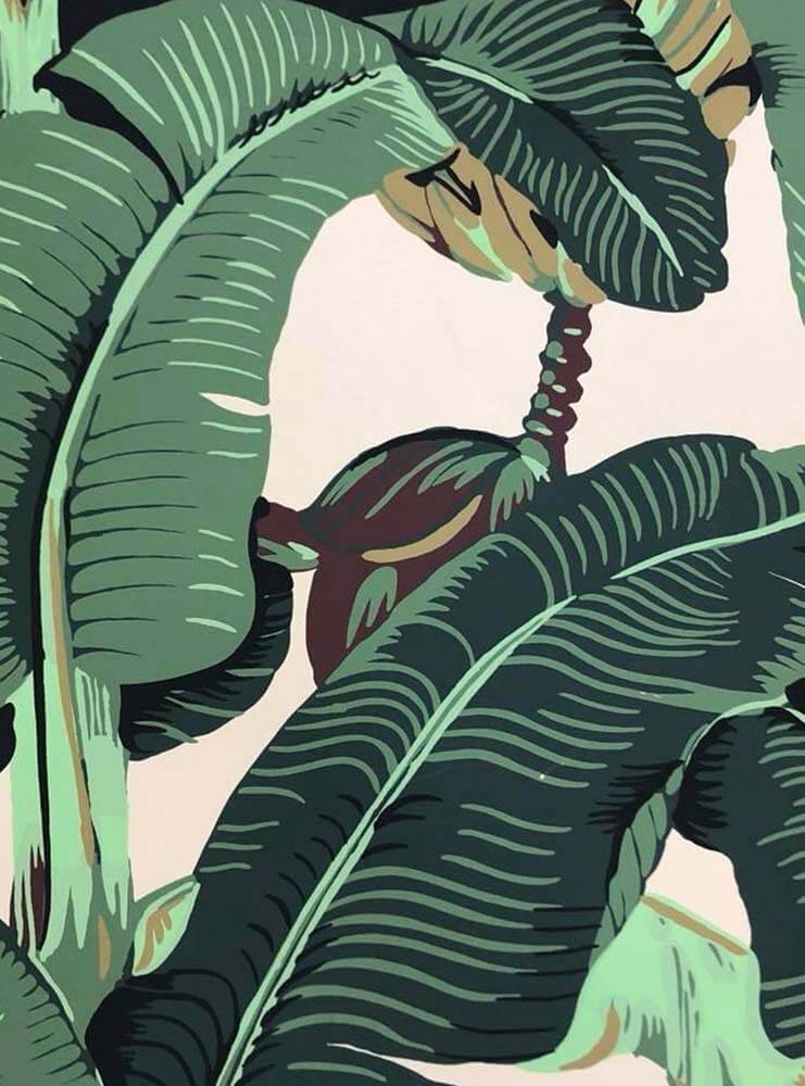 Martinique wallpaper, Beverly Hills Hotel wallpaper, Jungle Palm wallpaper 