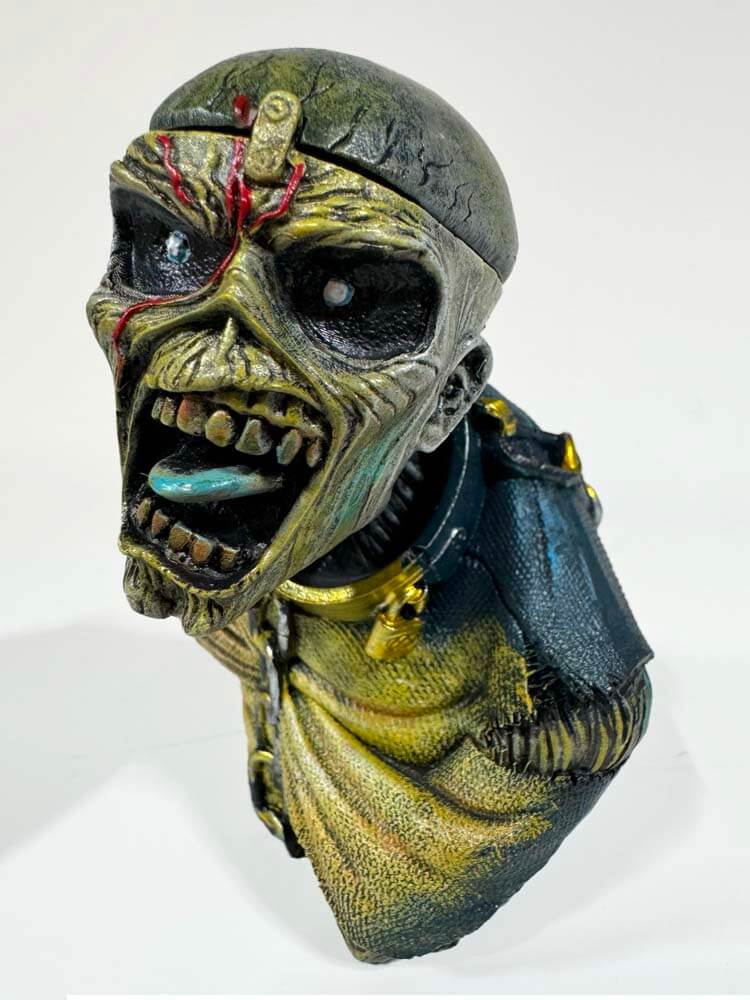 Iron Maiden Official Band Merchandise, Piece of Mind Eddie Bust Box Large